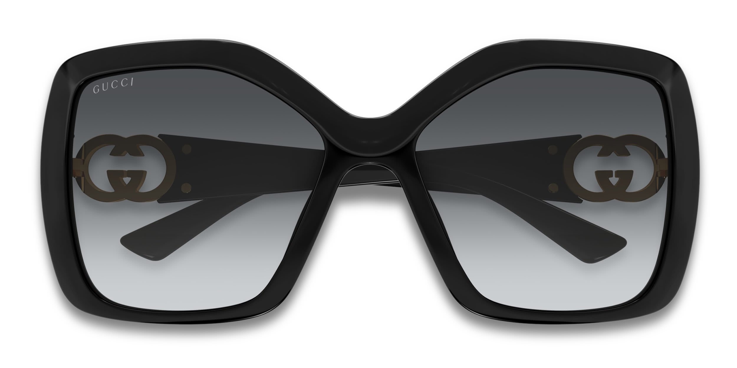 Gucci GG2015S Shiny Black glasses - Shiny Black - Frontal View