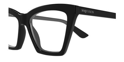 Alexander McQueen AM0536O Black glasses - Black - Side View