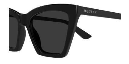 Alexander McQueen AM0536S Black, Gray glasses - Black / Gray - Side View
