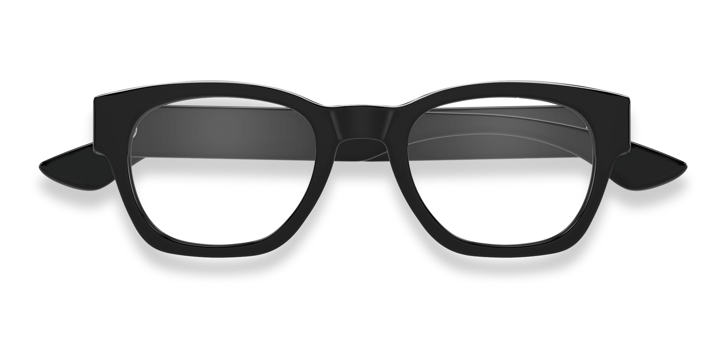 Alexander McQueen AM0530O Black glasses - Black - Frontal View