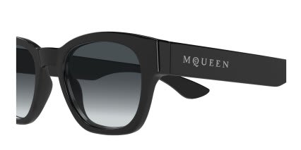 Alexander McQueen AM0530S Black, Gray glasses - Black / Gray - Side View