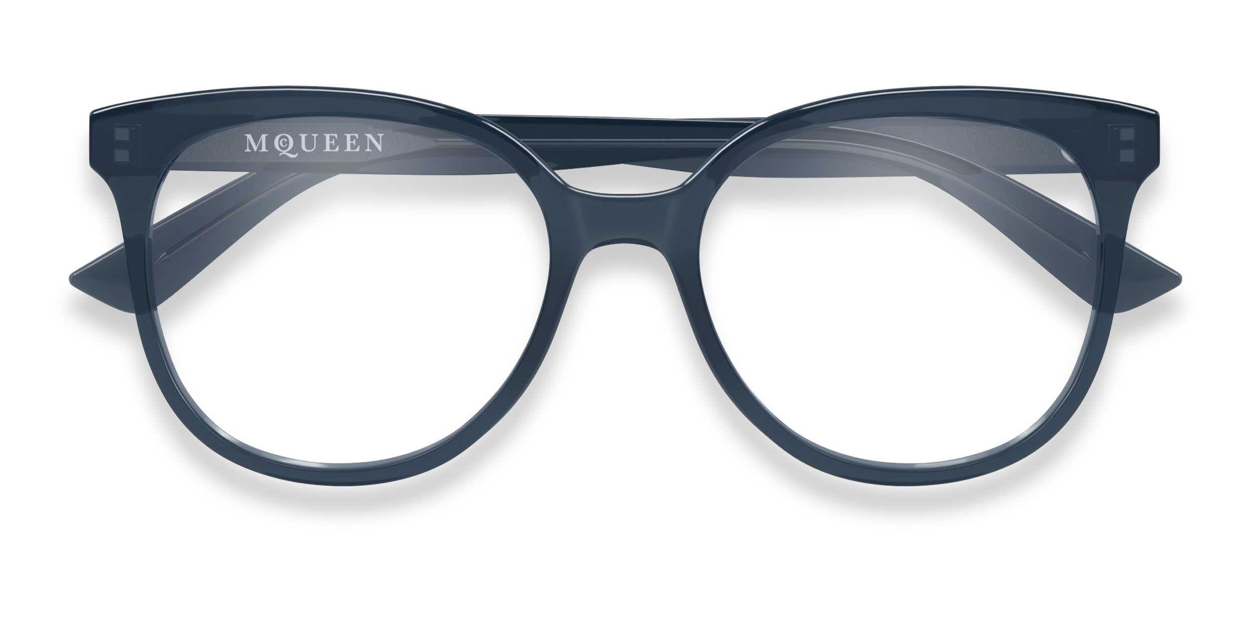 Alexander McQueen AM0540O Gray glasses - Gray - Frontal View