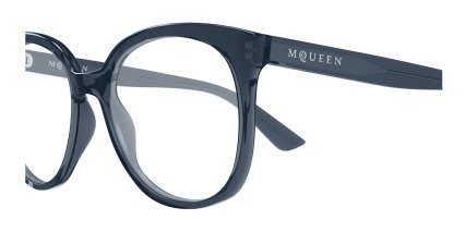 Alexander McQueen AM0540O Gray glasses - Gray - Side View