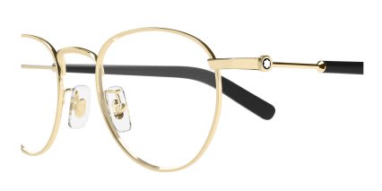 Mont Blanc MB0423O Gold glasses - Gold - Side View