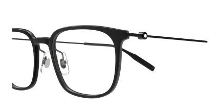 Mont Blanc MB0100O Black glasses - Black - Side View