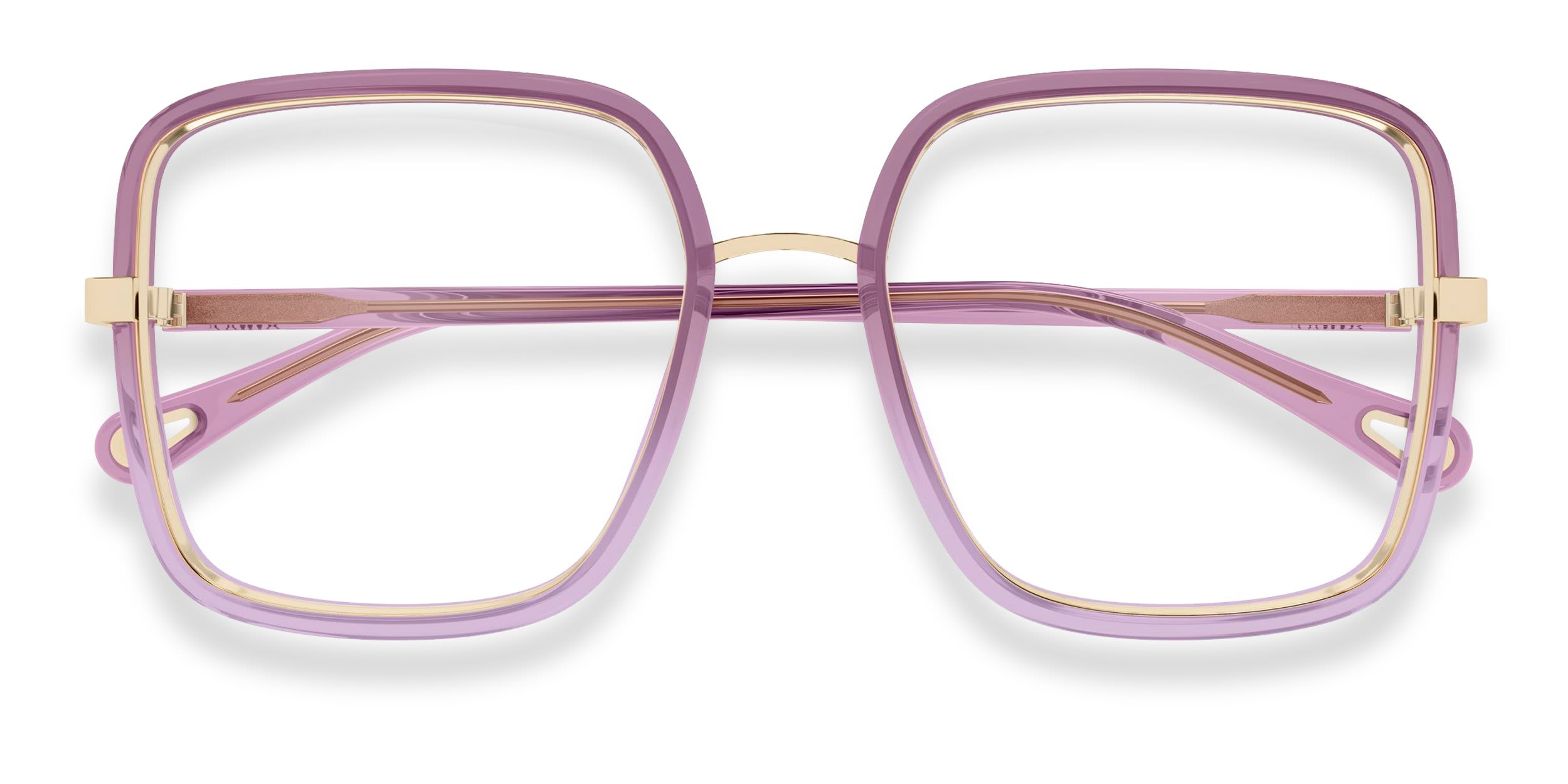 Chloe CH0338O Purple glasses - Purple - Frontal View