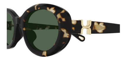 Chloe CH0323SK Tortoise, Green glasses - Tortoise / Green - Side View
