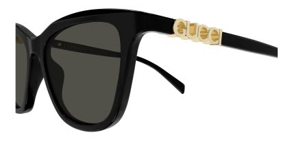 Gucci GG2032S Black, Gray glasses - Black / Gray - Side View