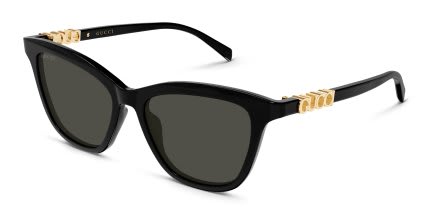 Gucci GG2032S Black, Gray glasses - Black / Gray - Angle View
