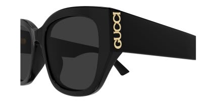 Gucci GG2043SA Black, Gray glasses - Black / Gray - Side View