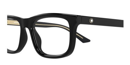 Mont Blanc MB0457O Black glasses - Black - Side View