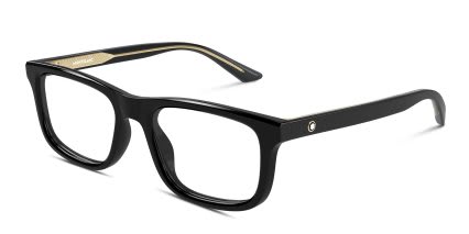 Mont Blanc MB0457O Black glasses - Black - Angle View