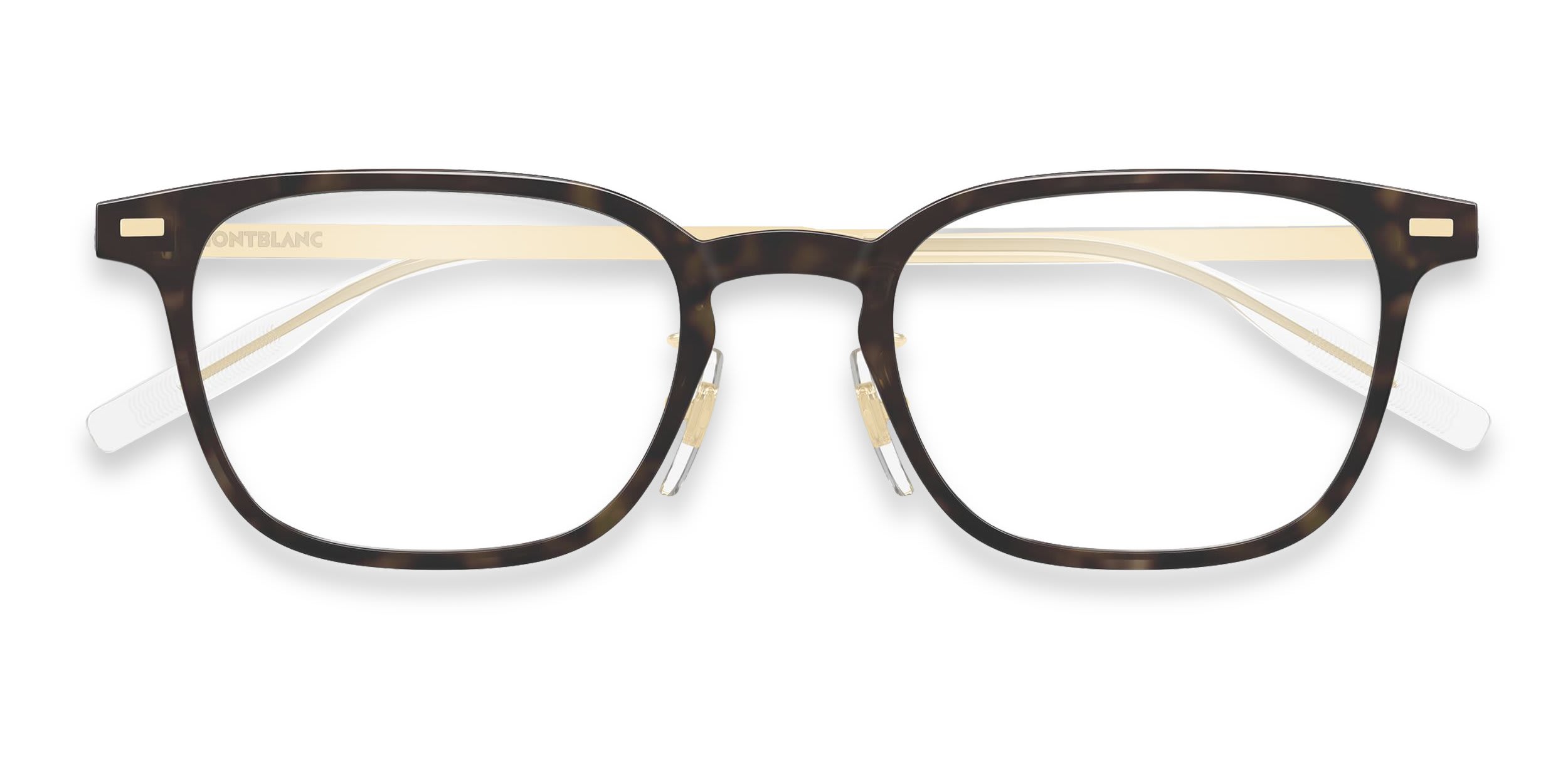 Mont Blanc MB0467OL Tortoise glasses - Tortoise - Frontal View