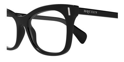 Alexander McQueen AM0552O Black glasses - Black - Side View