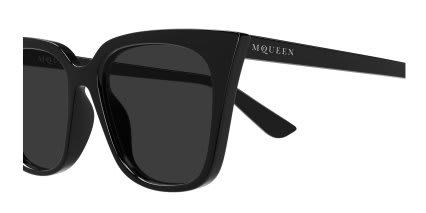 Alexander McQueen AM0556S Black, Gray glasses - Black / Gray - Side View