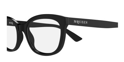 Alexander McQueen AM0569O Black glasses - Black - Side View
