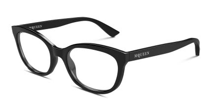 Alexander McQueen AM0569O Black glasses - Black - Angle View