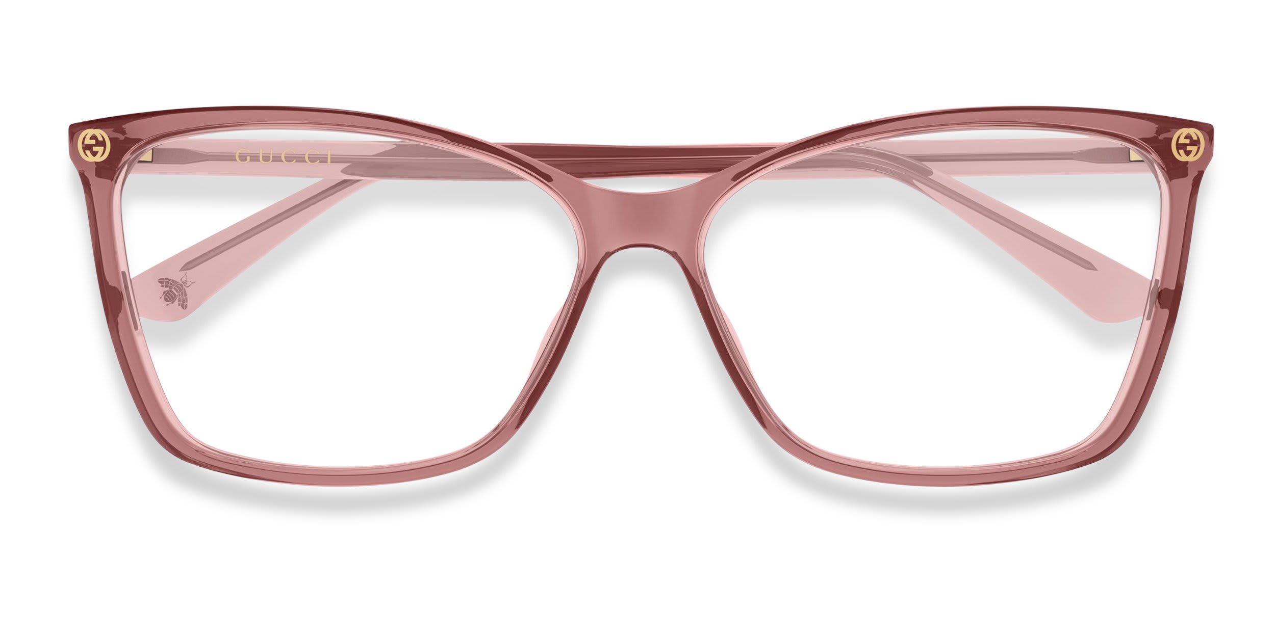 Gucci GG0025O Pink glasses - Pink - Frontal View