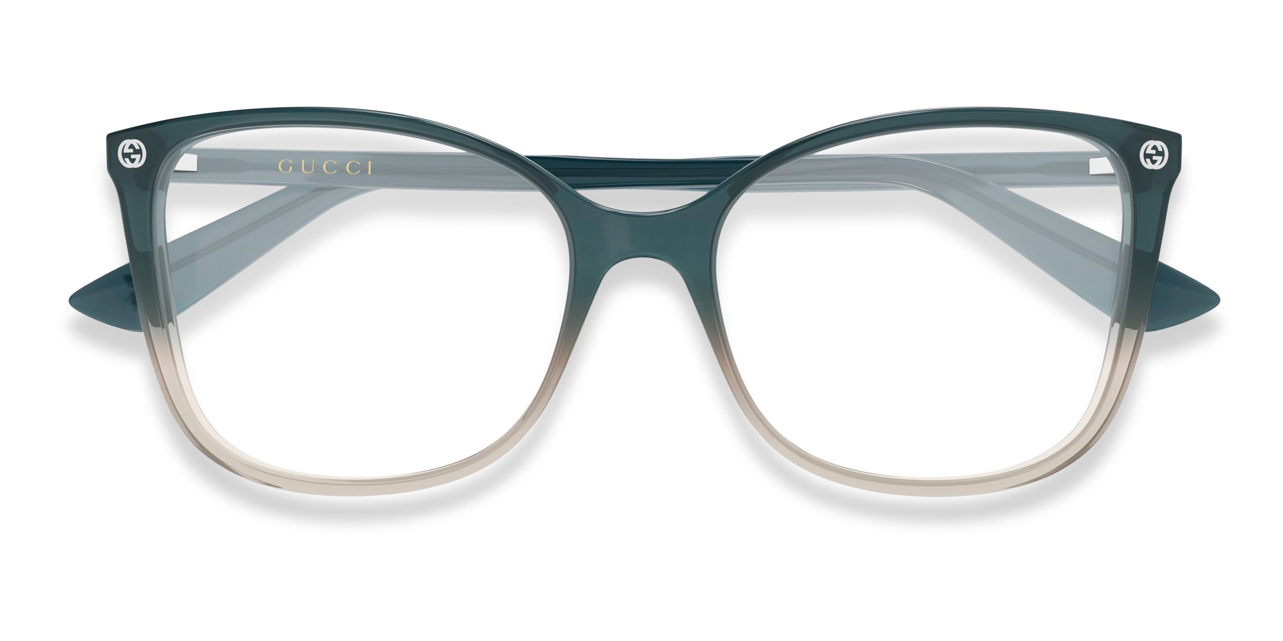 Gucci GG0026O Gray glasses - Gray - Frontal View