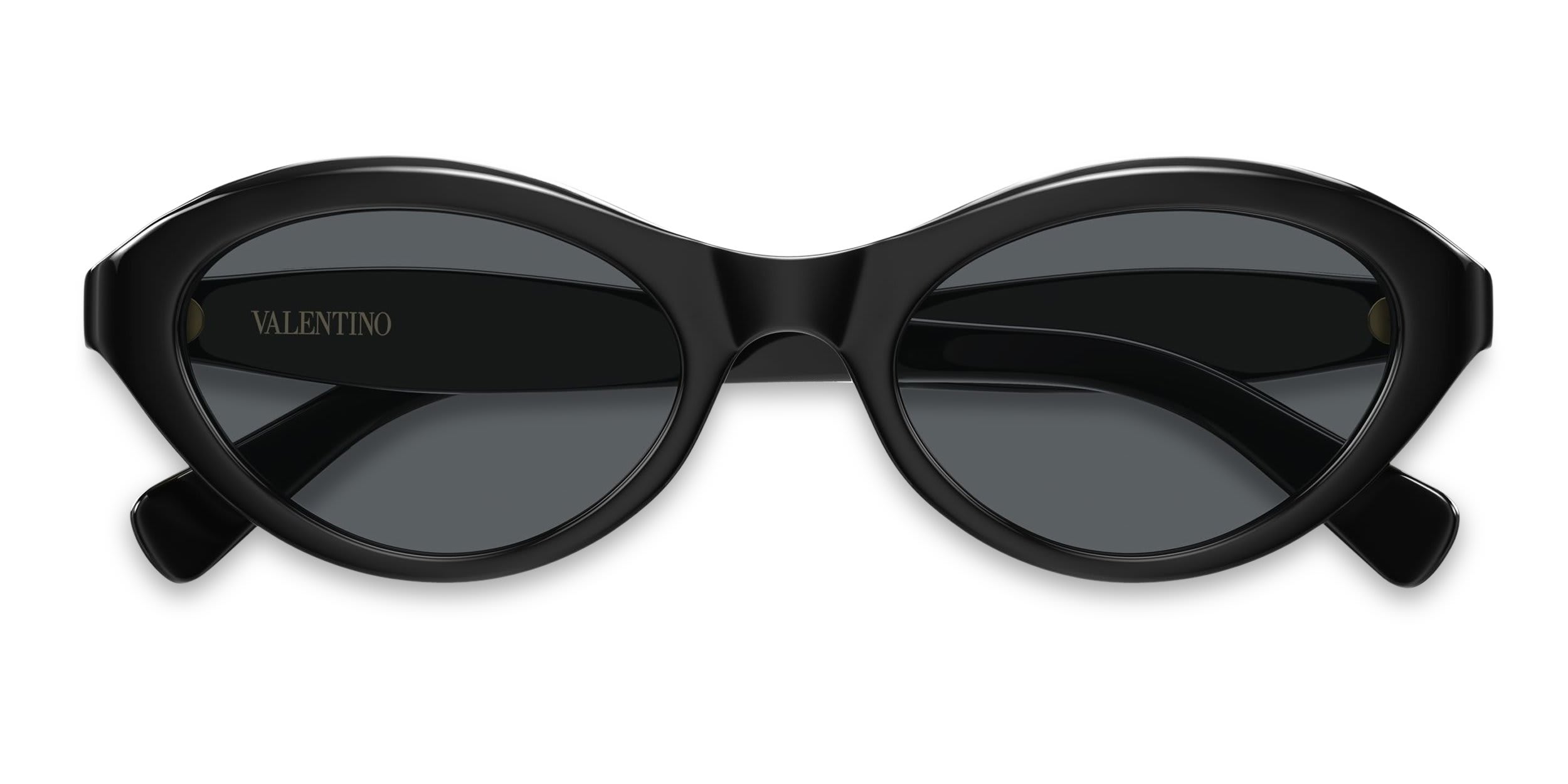Valentino VG0008S Shiny Black glasses - Shiny Black - Frontal View