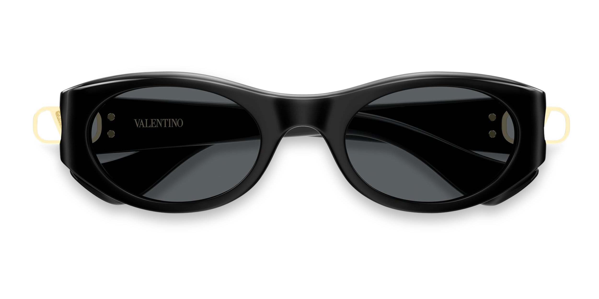Valentino VG0015S Shiny Black glasses - Shiny Black - Frontal View