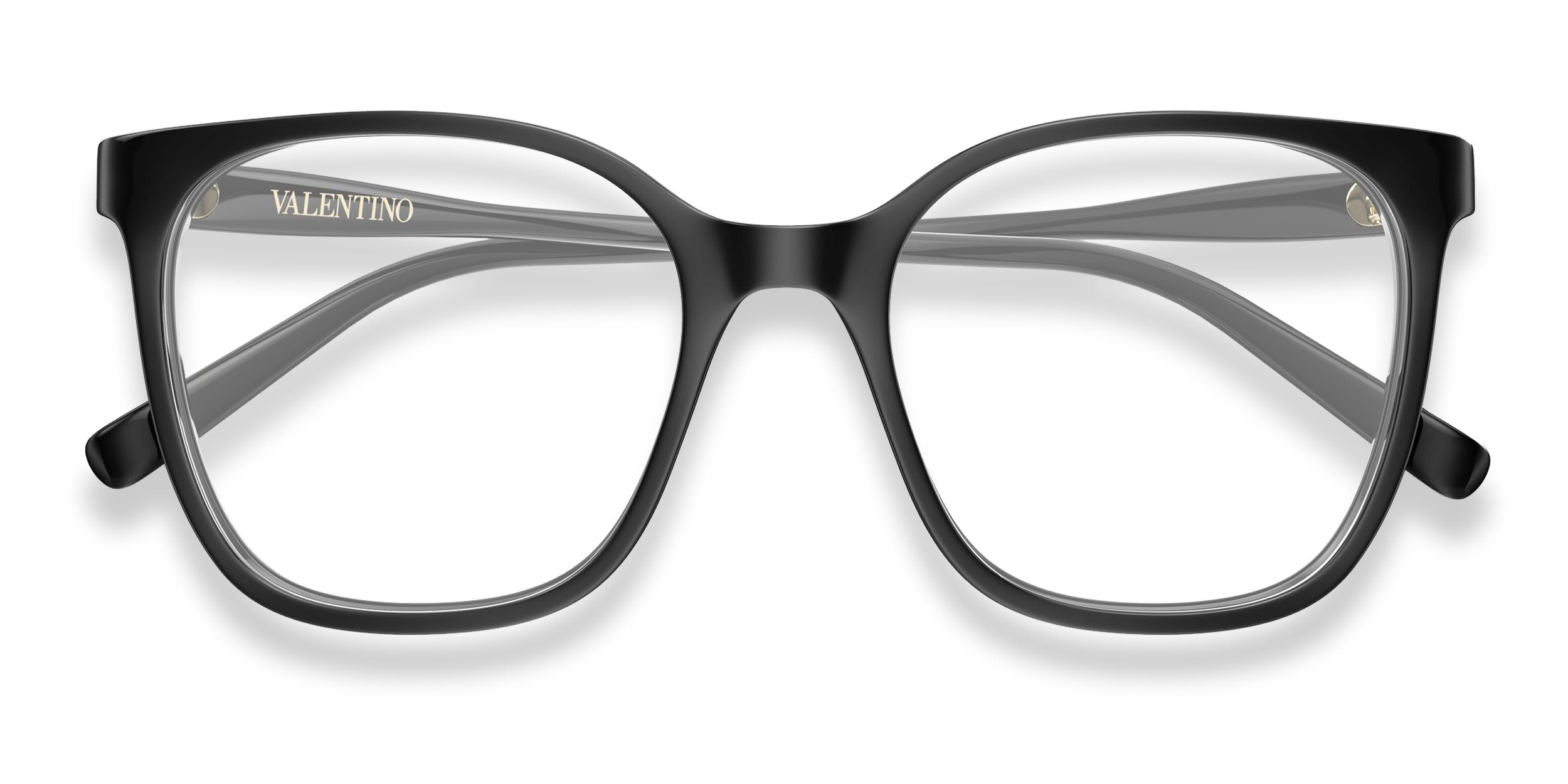 Valentino VG0019O Shiny Black glasses - Shiny Black - Frontal View
