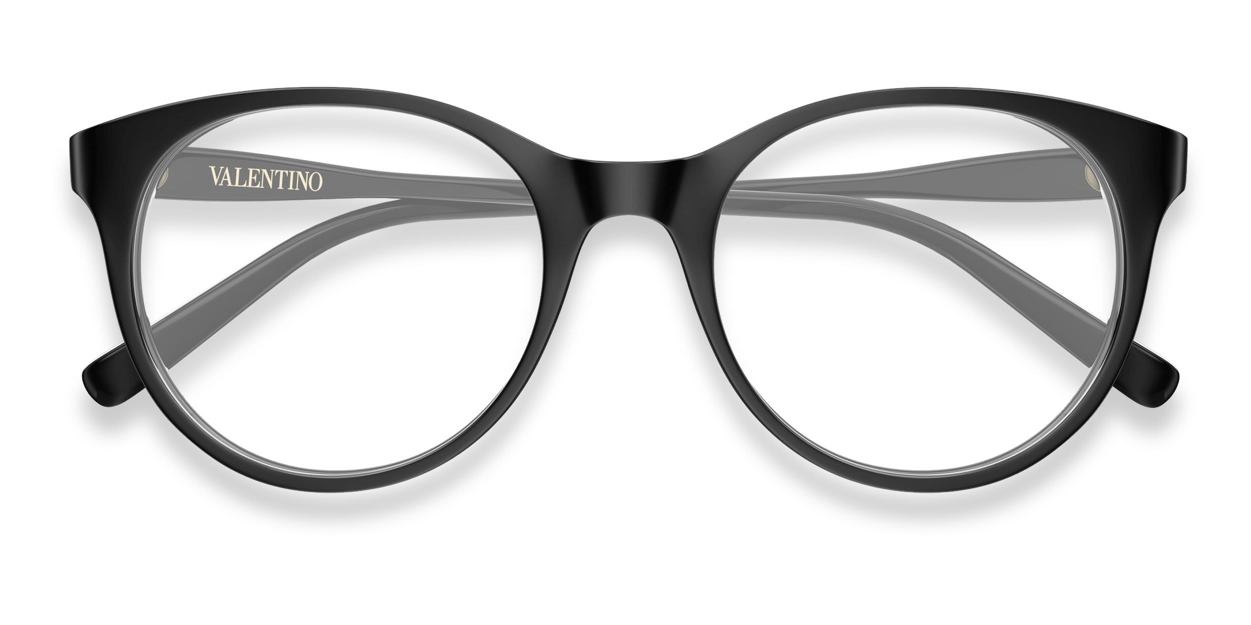 Valentino VG0020O Shiny Black glasses - Shiny Black - Frontal View