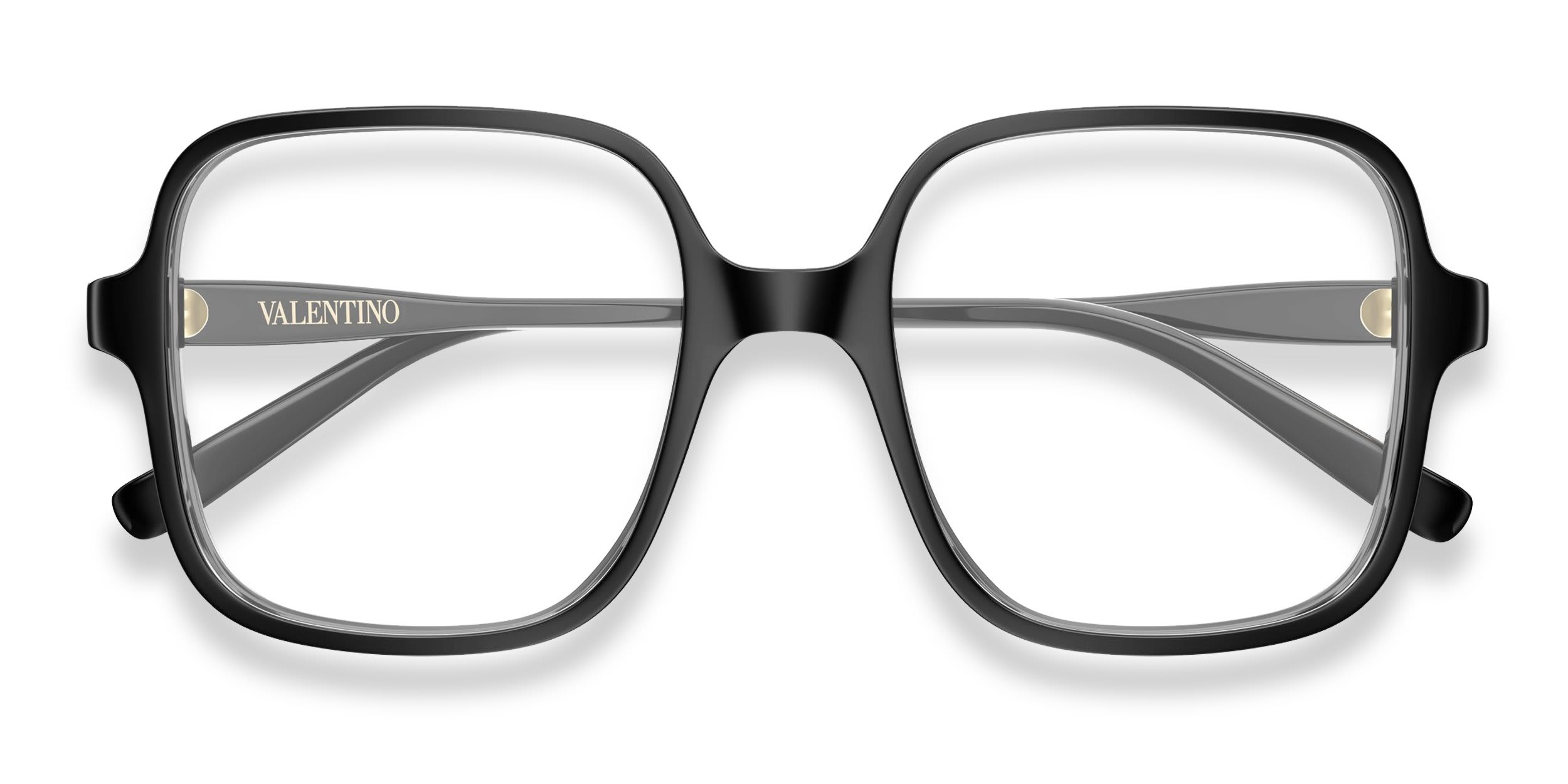 Valentino VG0021O Shiny Black glasses - Shiny Black - Frontal View