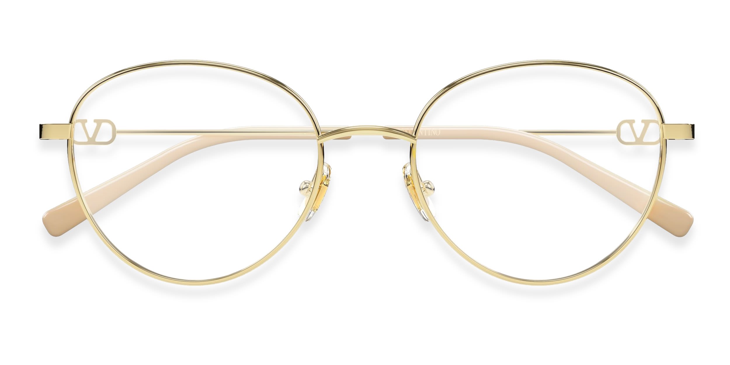 Valentino VG0031O Gold glasses - Gold - Frontal View