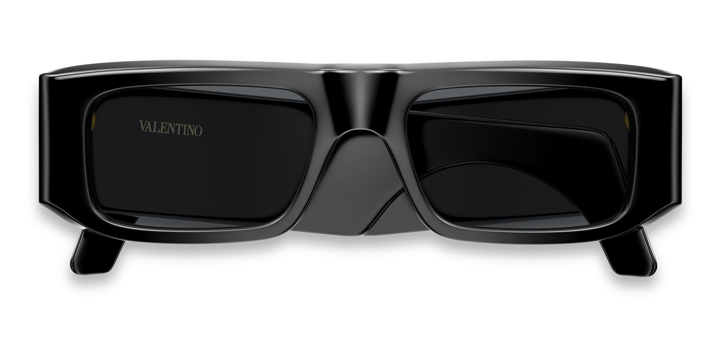 Valentino VG0005S Shiny Black glasses - Shiny Black - Frontal View