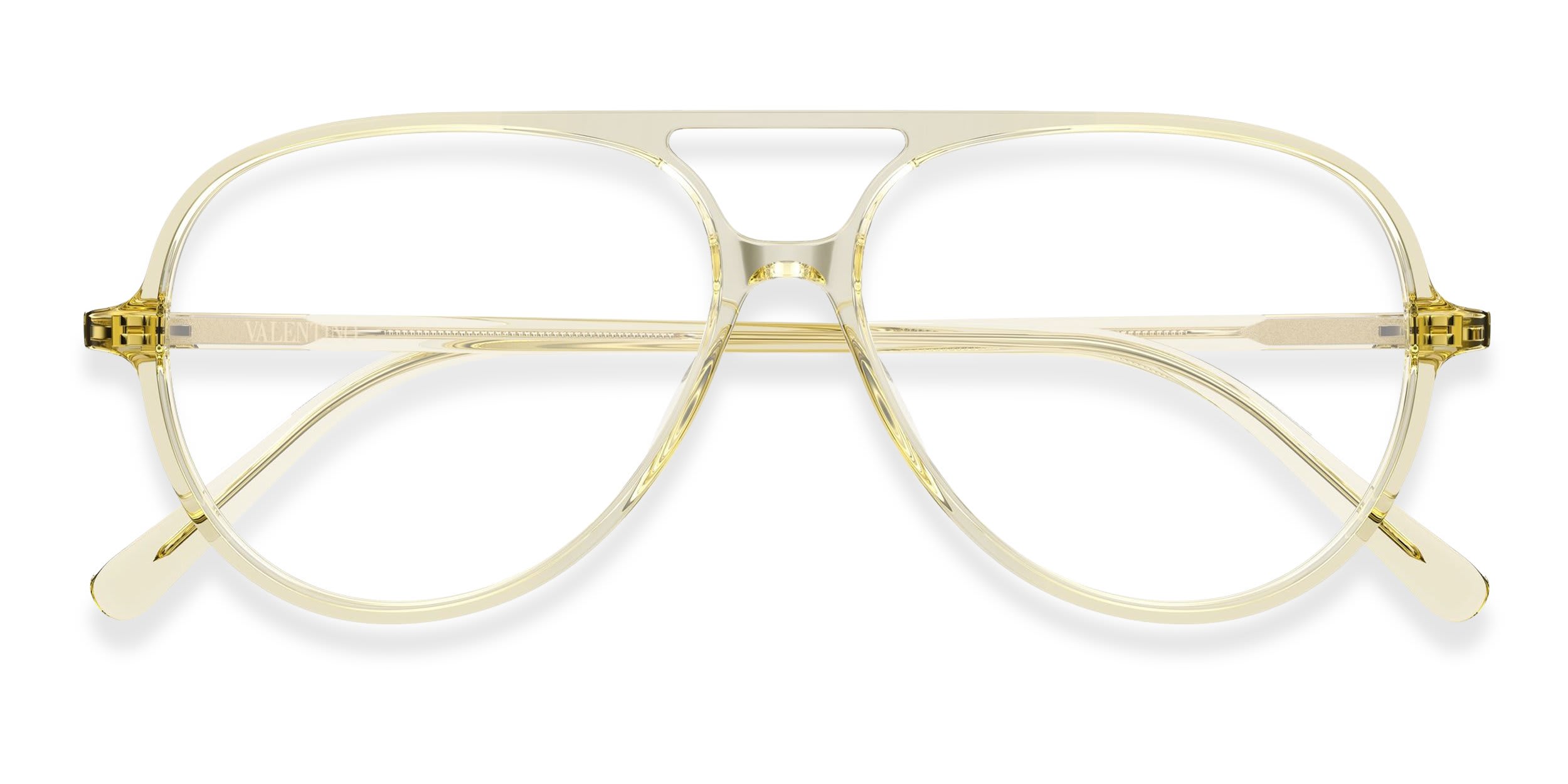 Valentino VG0023O Yellow glasses - Yellow - Frontal View