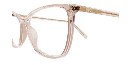 Valentino VG0024O Pink, Clear glasses - Pink / Clear - Side View