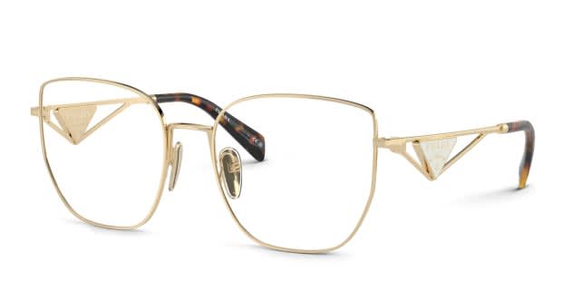 Prada PRA54VD Gold Eyeglasses | OTTICA.com